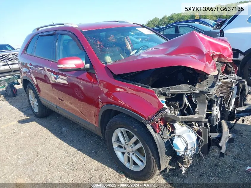 5XYKT3A67FG637135 2015 Kia Sorento Lx