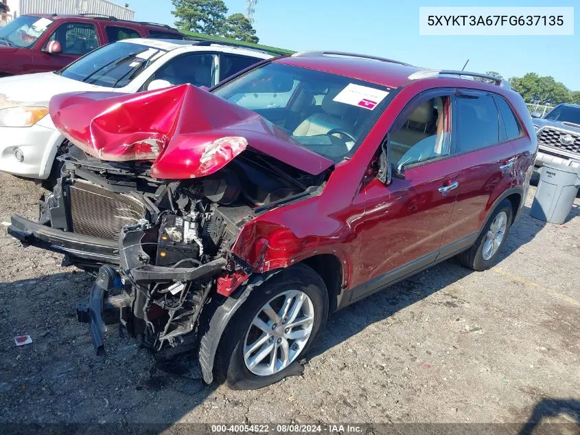 5XYKT3A67FG637135 2015 Kia Sorento Lx