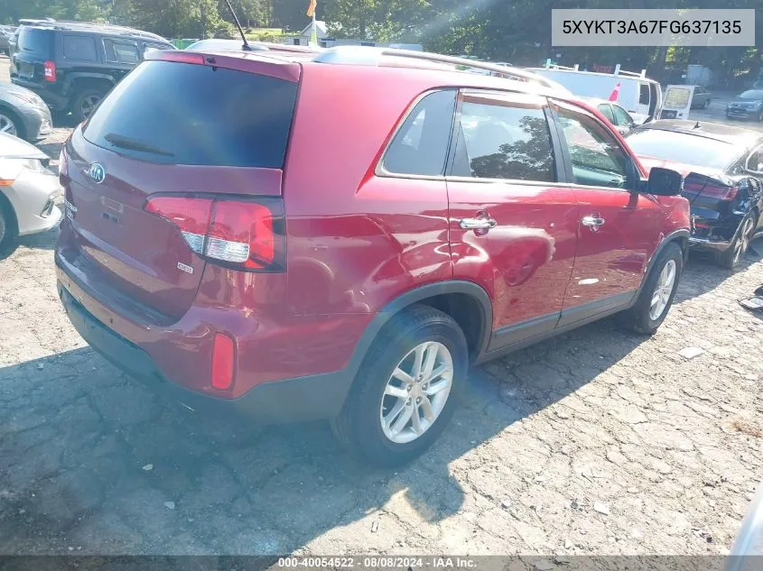 5XYKT3A67FG637135 2015 Kia Sorento Lx