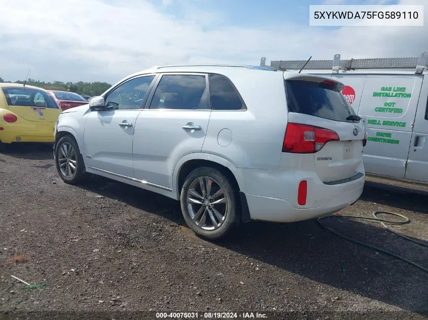 5XYKWDA75FG589110 2015 Kia Sorento Limited V6