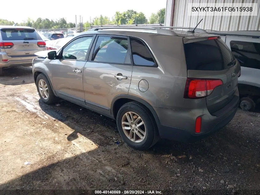 5XYKT3A61FG615938 2015 Kia Sorento Lx