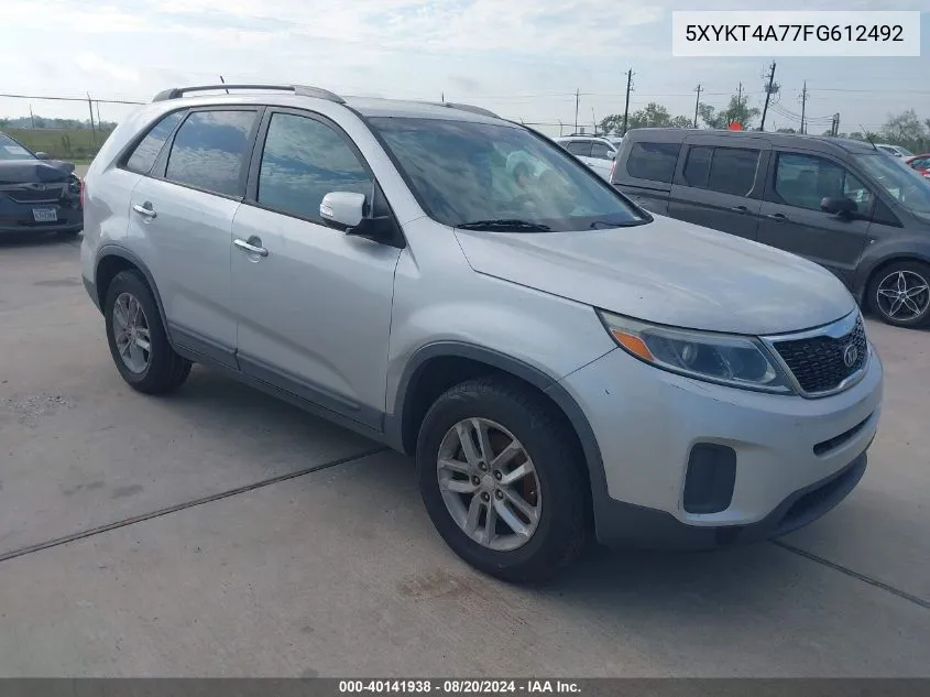 5XYKT4A77FG612492 2015 Kia Sorento Lx