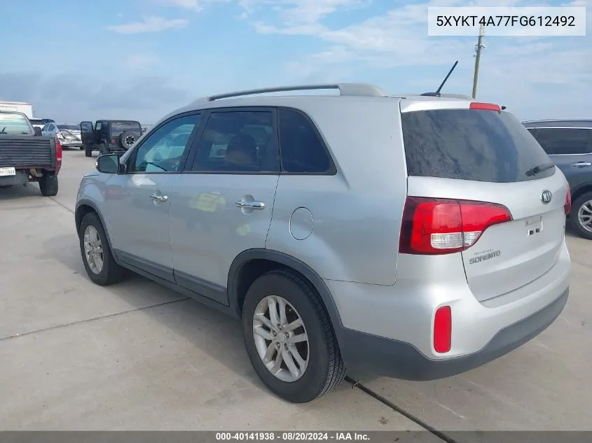 5XYKT4A77FG612492 2015 Kia Sorento Lx