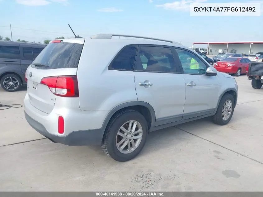 5XYKT4A77FG612492 2015 Kia Sorento Lx