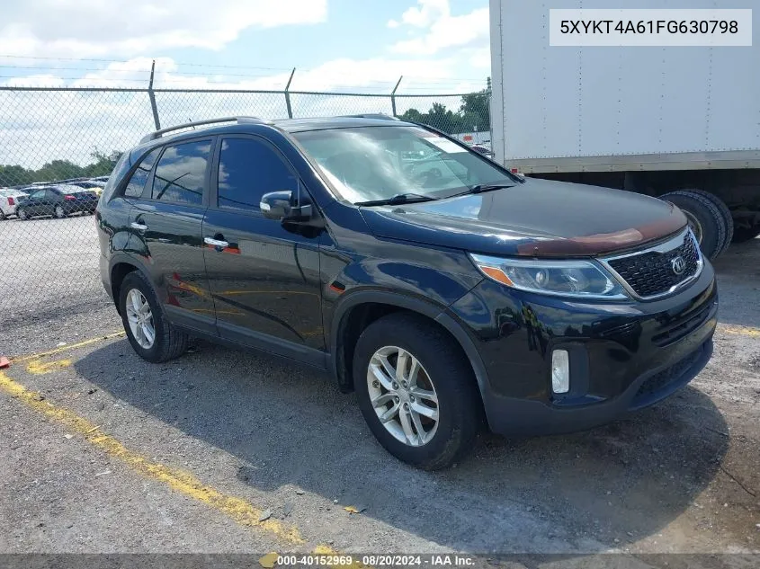 2015 Kia Sorento Lx VIN: 5XYKT4A61FG630798 Lot: 40152969