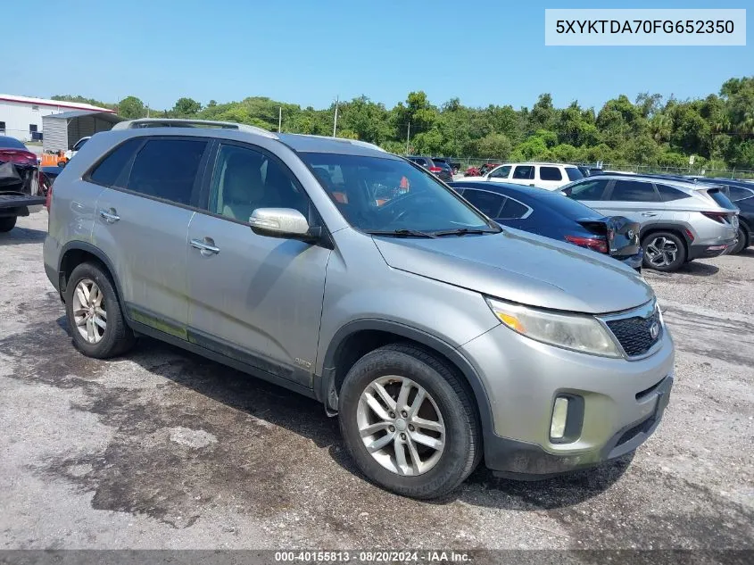 5XYKTDA70FG652350 2015 Kia Sorento Lx V6