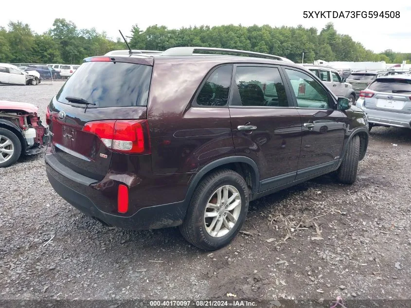 5XYKTDA73FG594508 2015 Kia Sorento Lx V6