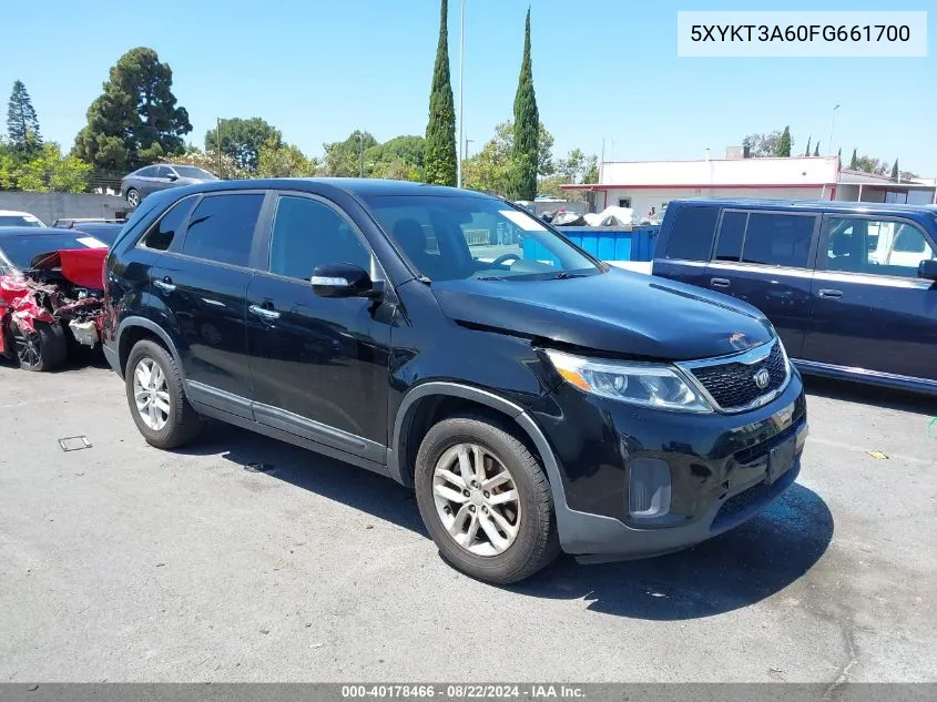 5XYKT3A60FG661700 2015 Kia Sorento Lx