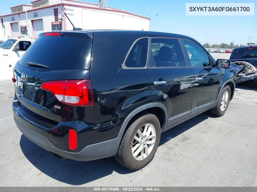 5XYKT3A60FG661700 2015 Kia Sorento Lx