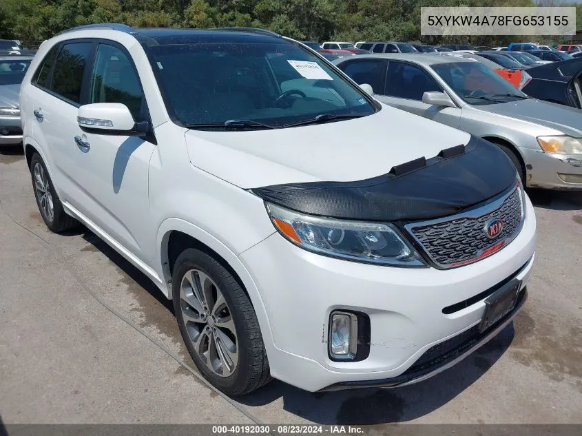 5XYKW4A78FG653155 2015 Kia Sorento Sx V6