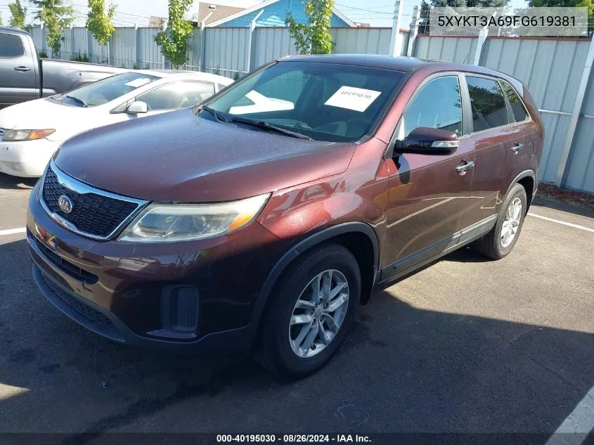 5XYKT3A69FG619381 2015 Kia Sorento Lx