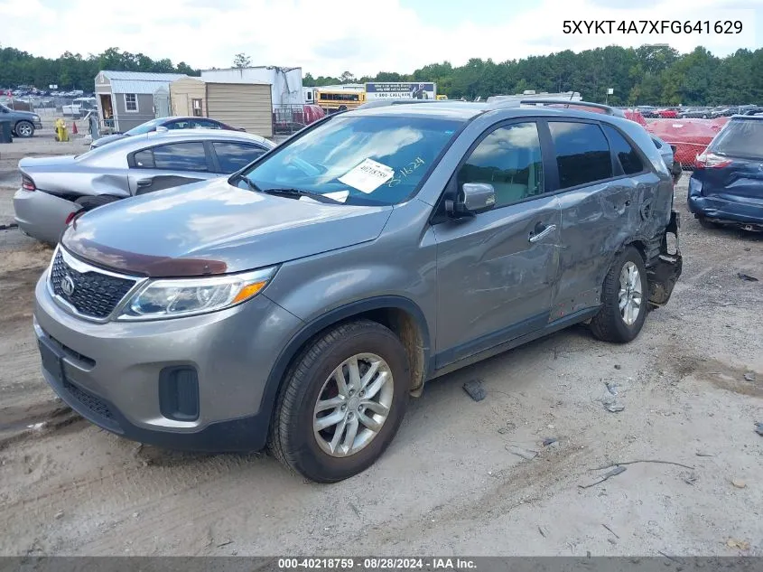 2015 Kia Sorento Lx V6 VIN: 5XYKT4A7XFG641629 Lot: 40218759