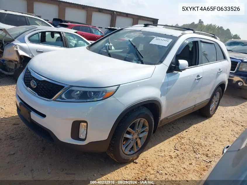 5XYKT4A65FG633526 2015 Kia Sorento Lx