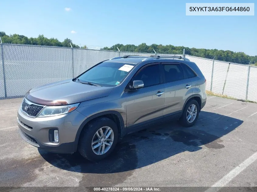 5XYKT3A63FG644860 2015 Kia Sorento Lx