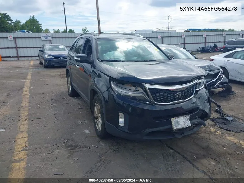 2015 Kia Sorento Lx VIN: 5XYKT4A66FG564278 Lot: 40287458