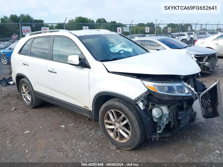 2015 Kia Sorento Lx VIN: 5XYKTCA69FG652641 Lot: 40291609