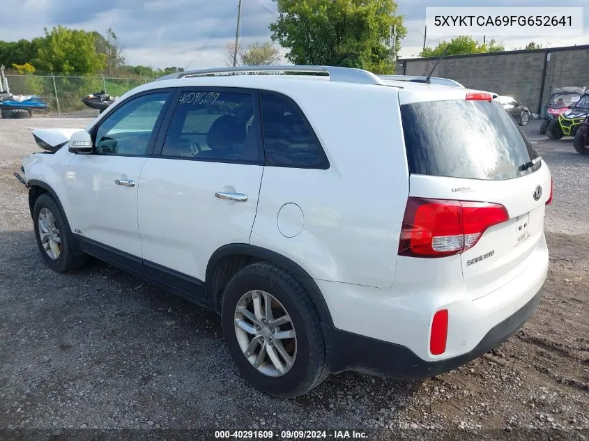 2015 Kia Sorento Lx VIN: 5XYKTCA69FG652641 Lot: 40291609