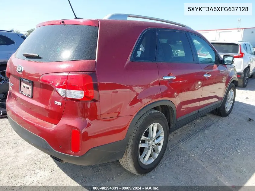 5XYKT3A6XFG637128 2015 Kia Sorento Lx