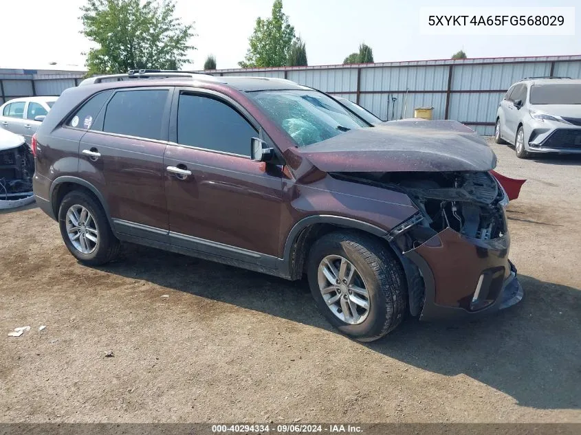 5XYKT4A65FG568029 2015 Kia Sorento Lx