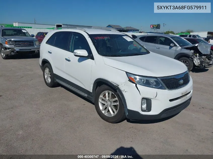 2015 Kia Sorento Lx VIN: 5XYKT3A68FG579911 Lot: 40300747