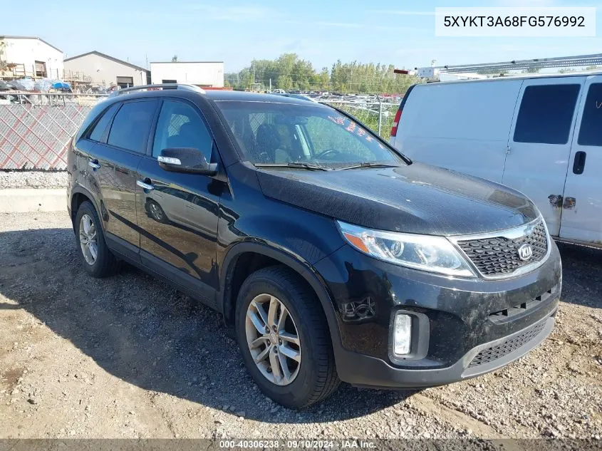 2015 Kia Sorento Lx VIN: 5XYKT3A68FG576992 Lot: 40306238