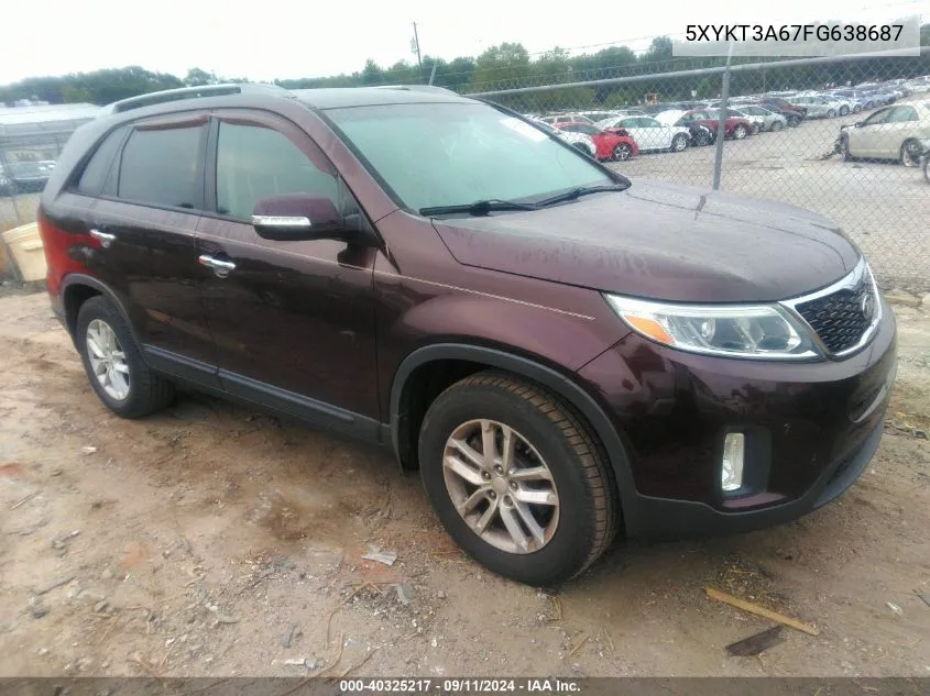 5XYKT3A67FG638687 2015 Kia Sorento Lx