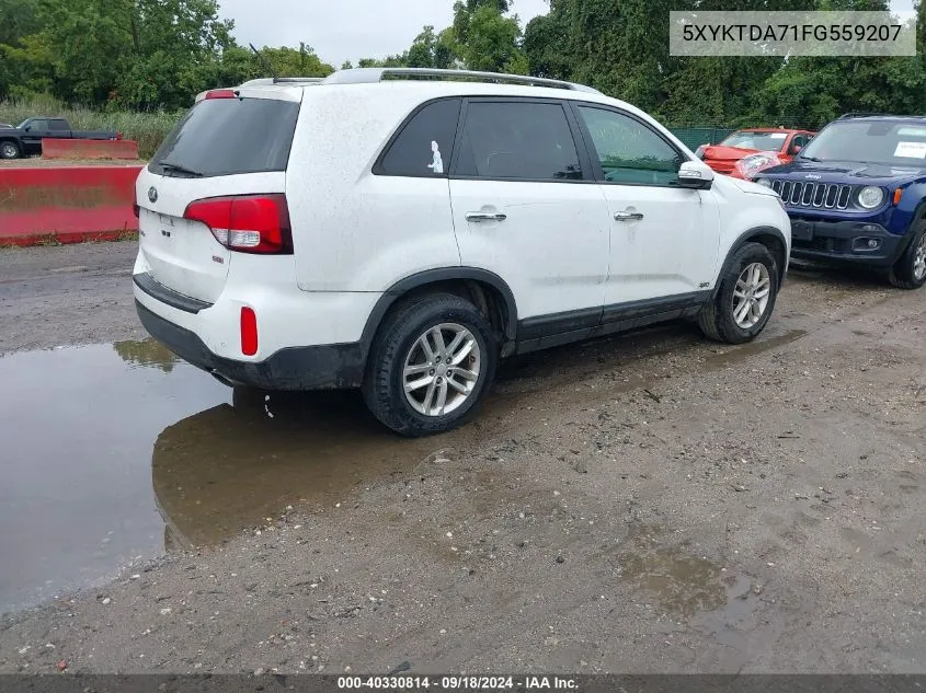 5XYKTDA71FG559207 2015 Kia Sorento Lx V6