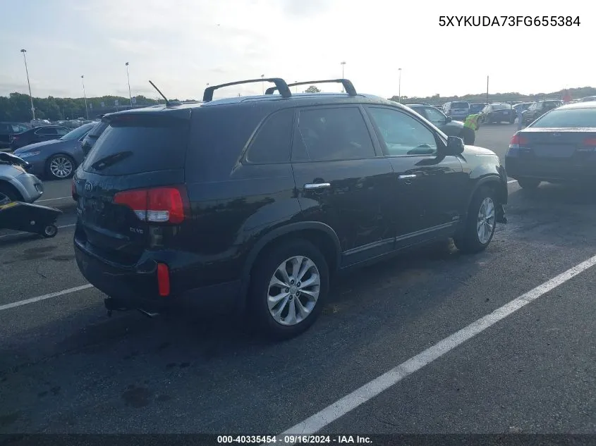 2015 Kia Sorento Ex V6 VIN: 5XYKUDA73FG655384 Lot: 40335454