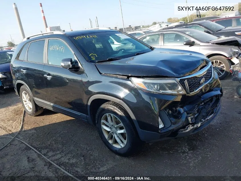 5XYKT4A60FG647592 2015 Kia Sorento Lx