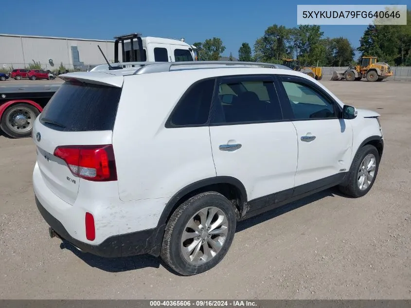 5XYKUDA79FG640646 2015 Kia Sorento Ex V6