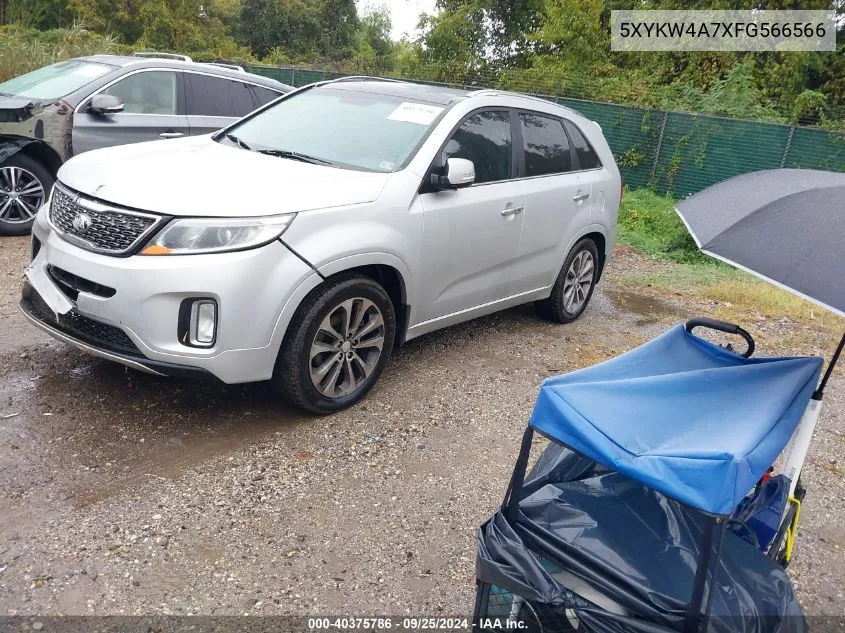 2015 Kia Sorento Sx V6 VIN: 5XYKW4A7XFG566566 Lot: 40375786