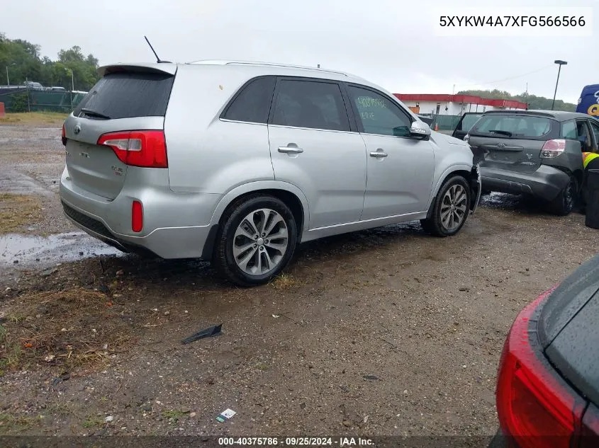 5XYKW4A7XFG566566 2015 Kia Sorento Sx V6