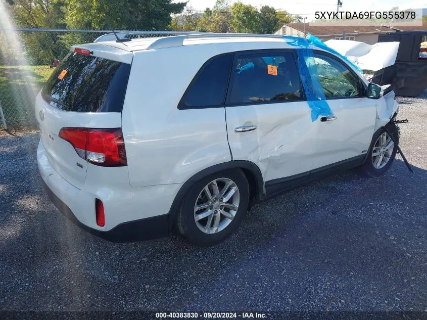 5XYKTDA69FG555378 2015 Kia Sorento Lx