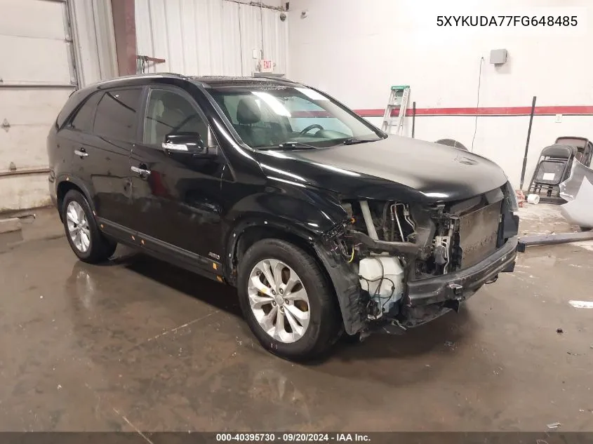 2015 Kia Sorento Ex V6 VIN: 5XYKUDA77FG648485 Lot: 40395730