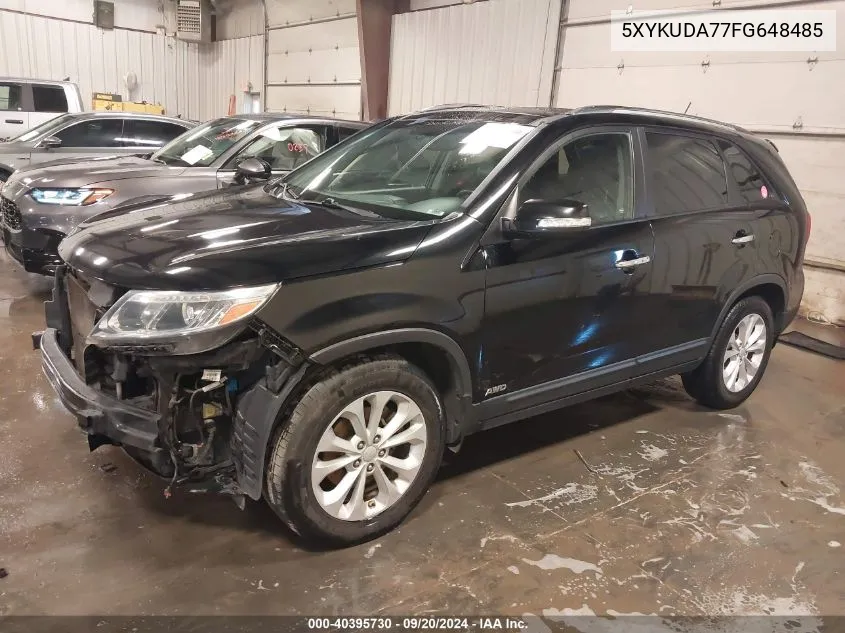 5XYKUDA77FG648485 2015 Kia Sorento Ex V6