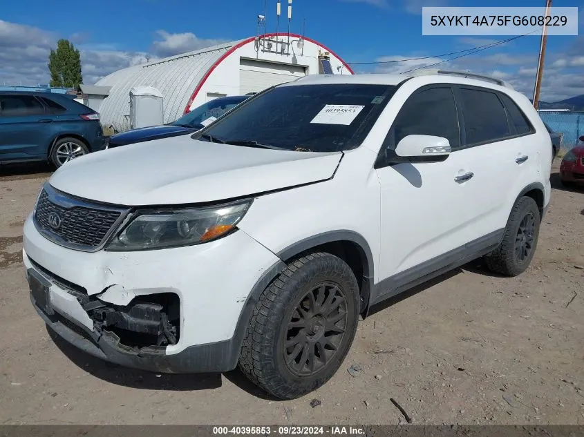 2015 Kia Sorento Lx VIN: 5XYKT4A75FG608229 Lot: 40395853