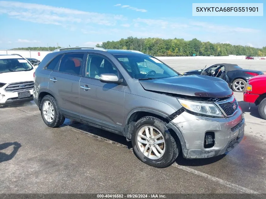 2015 Kia Sorento Lx VIN: 5XYKTCA68FG551901 Lot: 40416582