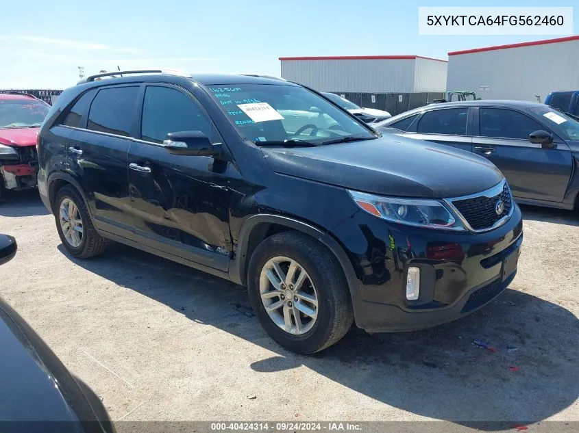 2015 Kia Sorento Lx VIN: 5XYKTCA64FG562460 Lot: 40424314