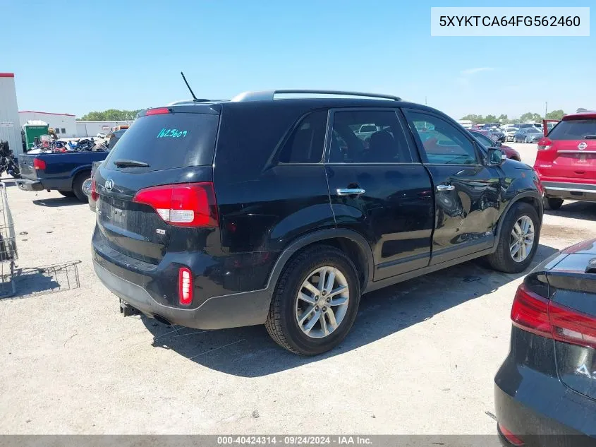 2015 Kia Sorento Lx VIN: 5XYKTCA64FG562460 Lot: 40424314