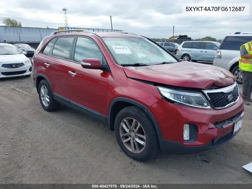 5XYKT4A70FG612687 2015 Kia Sorento Lx V6