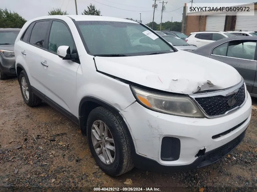 2015 Kia Sorento Lx VIN: 5XYKT3A64FG609972 Lot: 40429212