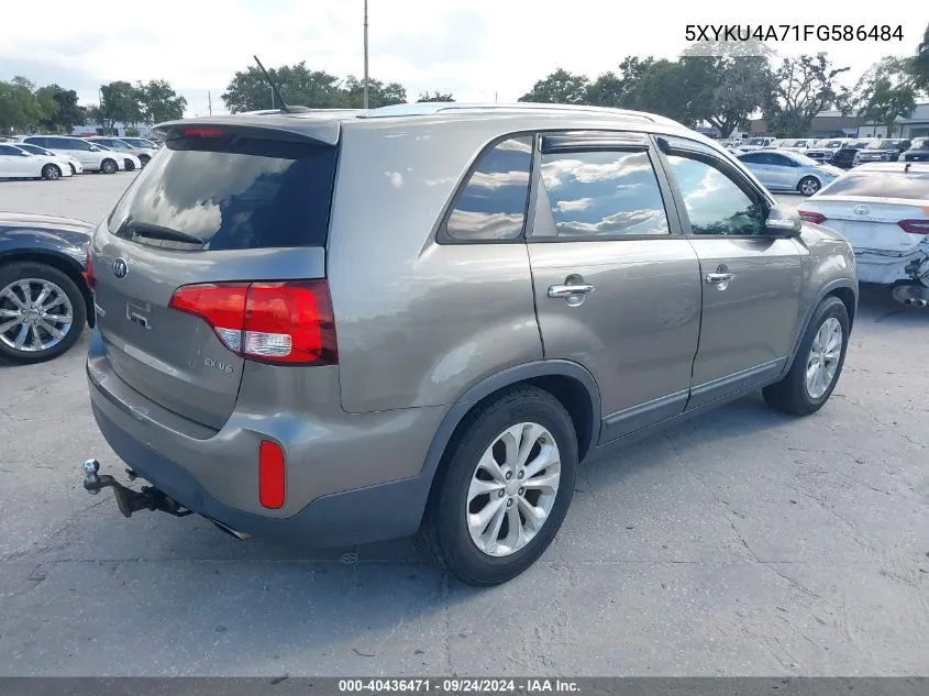 5XYKU4A71FG586484 2015 Kia Sorento Ex V6