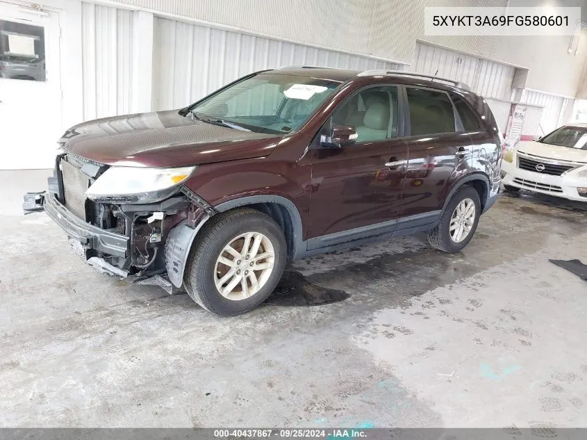 2015 Kia Sorento Lx VIN: 5XYKT3A69FG580601 Lot: 40437867