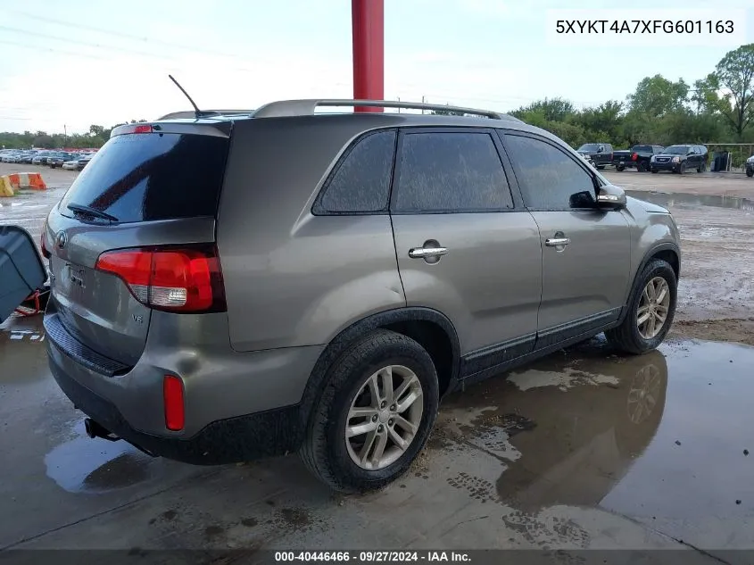 5XYKT4A7XFG601163 2015 Kia Sorento Lx V6