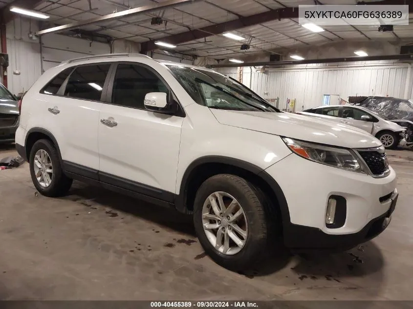 2015 Kia Sorento Lx VIN: 5XYKTCA60FG636389 Lot: 40455389