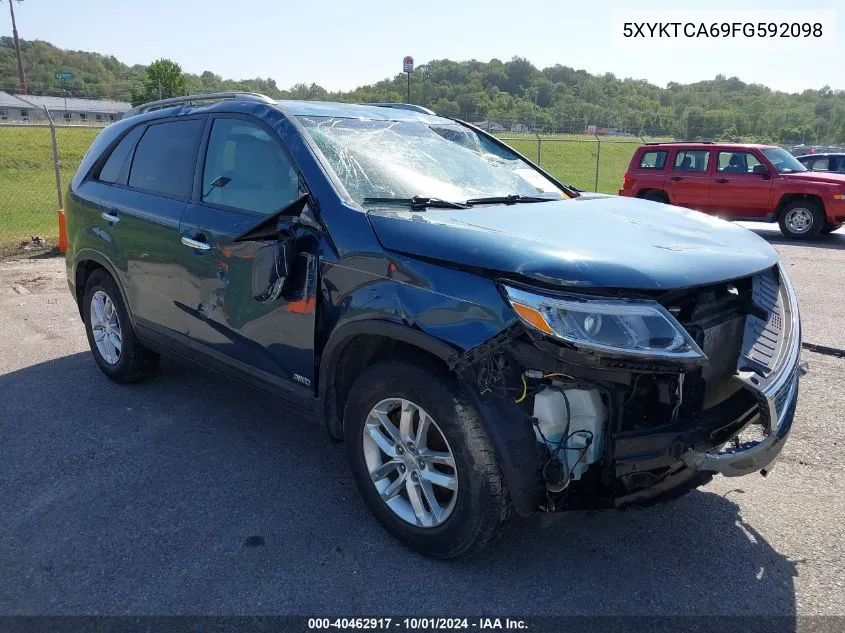 2015 Kia Sorento Lx VIN: 5XYKTCA69FG592098 Lot: 40462917