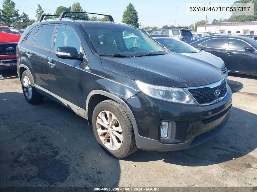 2015 Kia Sorento Ex V6 VIN: 5XYKU4A71FG557387 Lot: 40535200