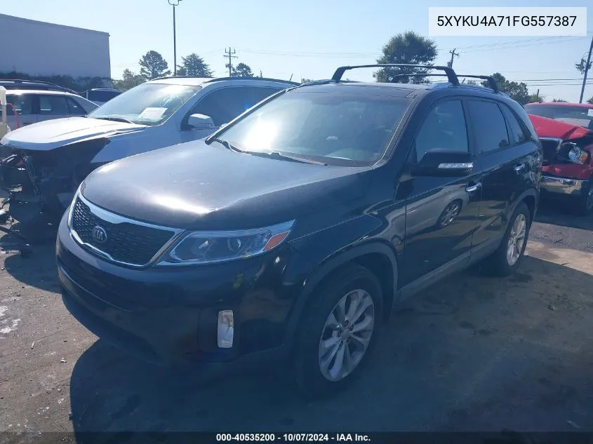 2015 Kia Sorento Ex V6 VIN: 5XYKU4A71FG557387 Lot: 40535200