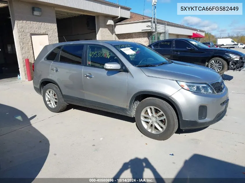 2015 Kia Sorento Lx VIN: 5XYKTCA66FG582449 Lot: 40580696