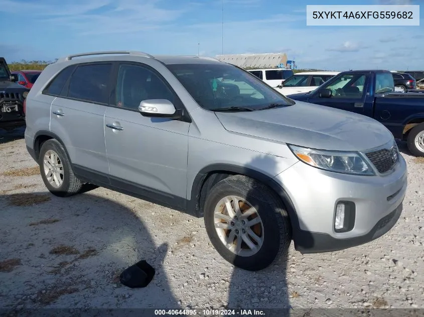 2015 Kia Sorento Lx VIN: 5XYKT4A6XFG559682 Lot: 40644895